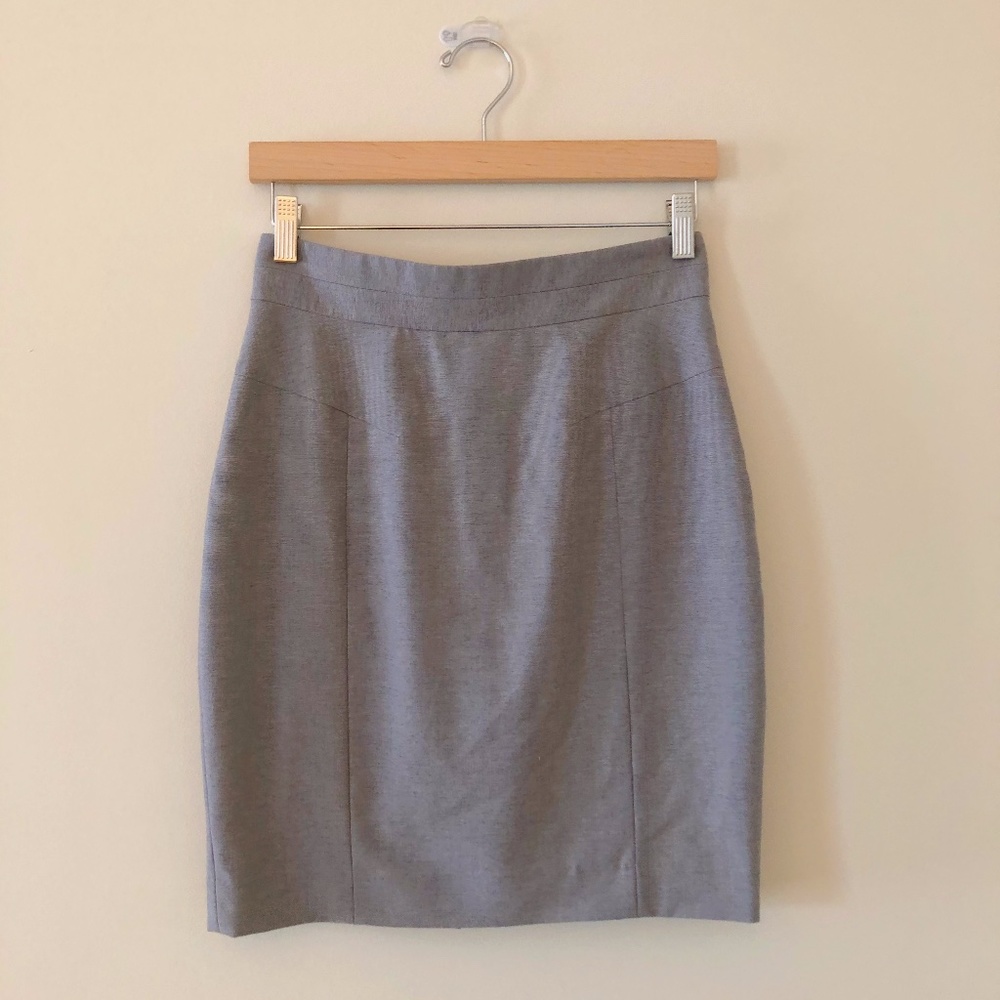 Grey Pencil Skirt
